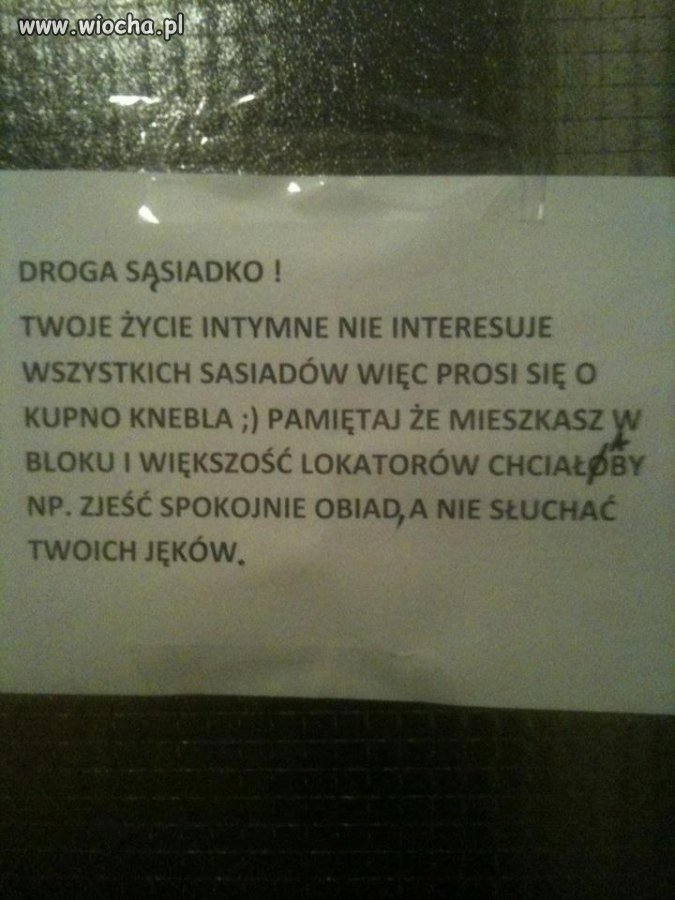 Głośna sąsiadka