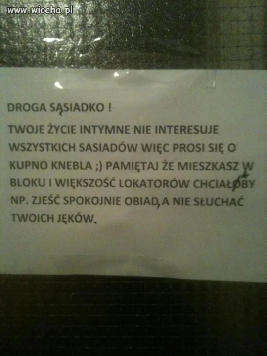 Głośna sąsiadka