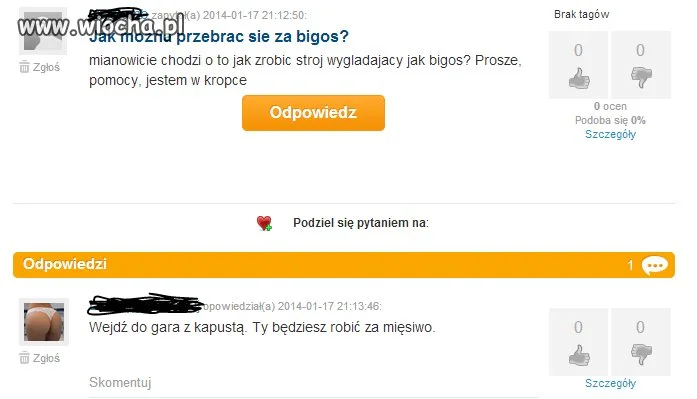 Jak można przebrać się za bigos ?