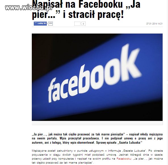 Pracodawcy już nawet śledzą pracowników w sieci