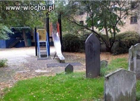 Dość kiepska ta lokalizacja placu zabaw