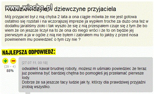 Prawdziwych przyjaciół poznaje się w biedzie!