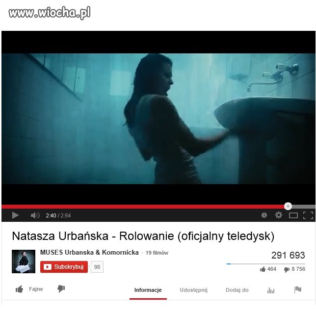 Teraz nawet modne teledyski w kiblu...