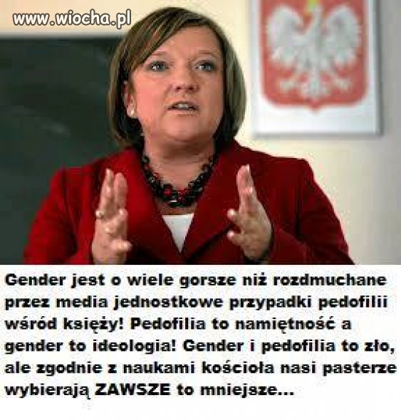 Poglądy pani poseł są przerażające...