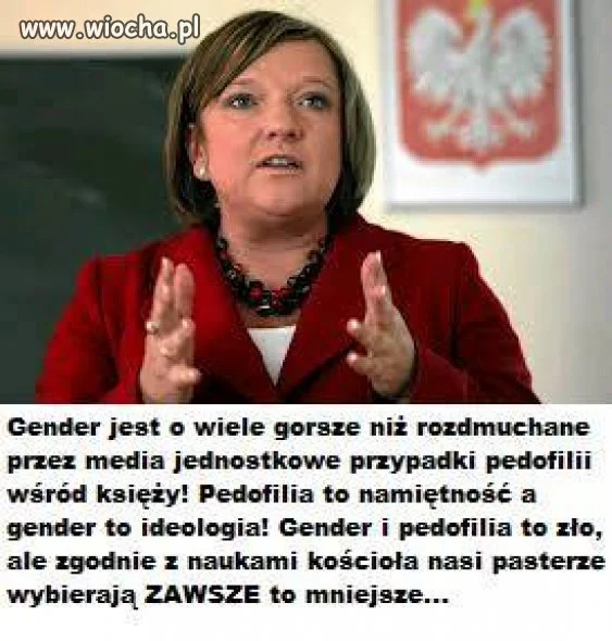 Poglądy pani poseł są przerażające...