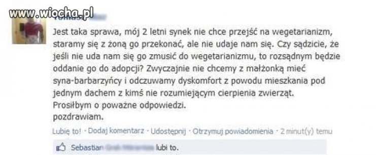 Mam nadzieję że to tylko troll...