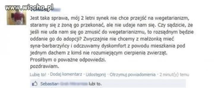 Mam nadzieję że to tylko troll...