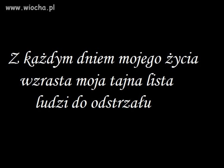 Jedyna lista, którą warto mieć