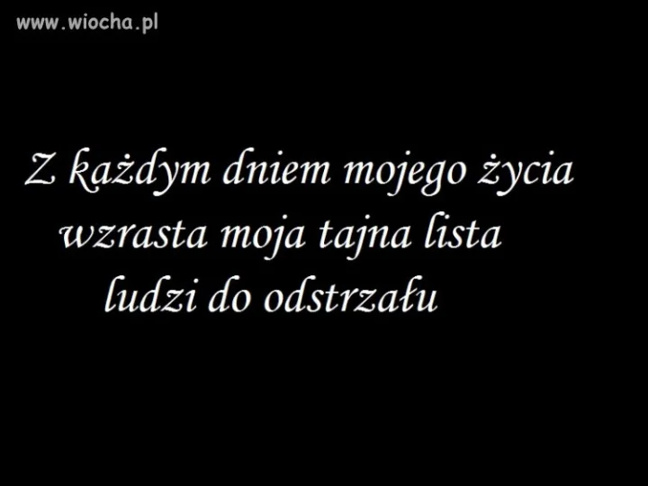 Jedyna lista, którą warto mieć