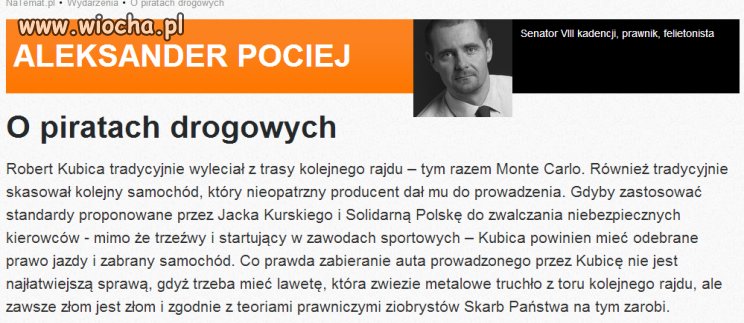 Specjalista od wszystkiego, senator PO