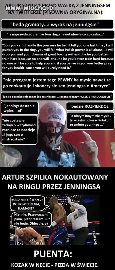 Tak kończą kozacy co dużo gadają