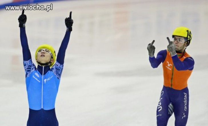 Sportowe zachowanie Holendra.