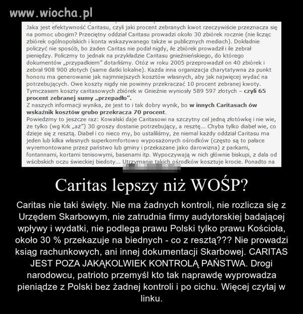 Jaka jest efektywność caritasu?