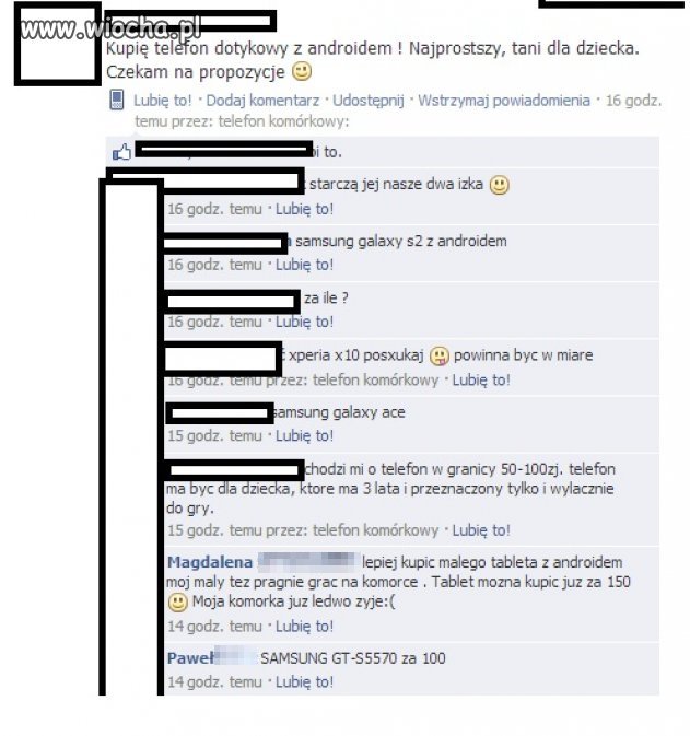 Znalezione u kolegi na facebooku