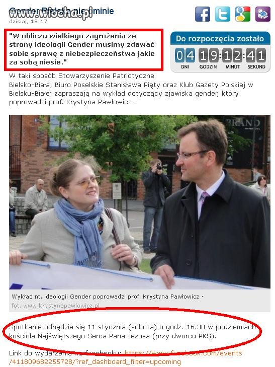 Wykład o Gender prowadzi BEZDZIETNA pani POLITYK