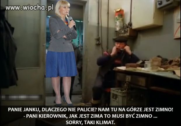 Sorry, taki klimat...