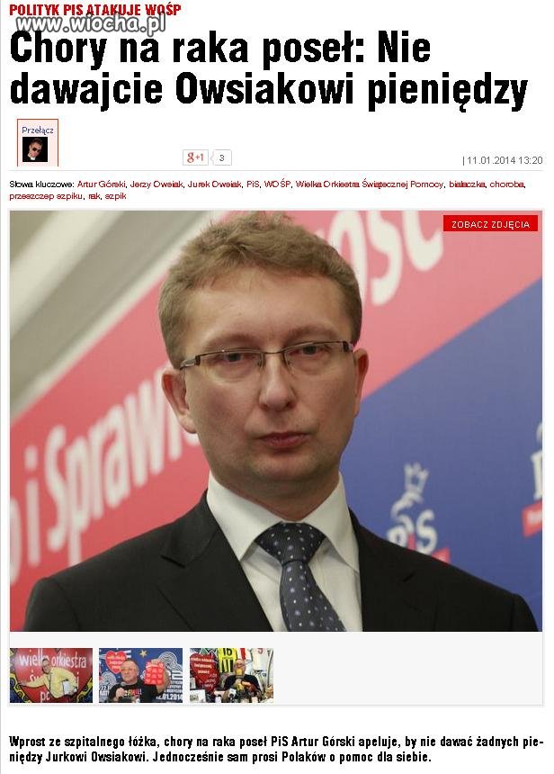 Macie dawać jemu, a nie Owsiakowi !!!