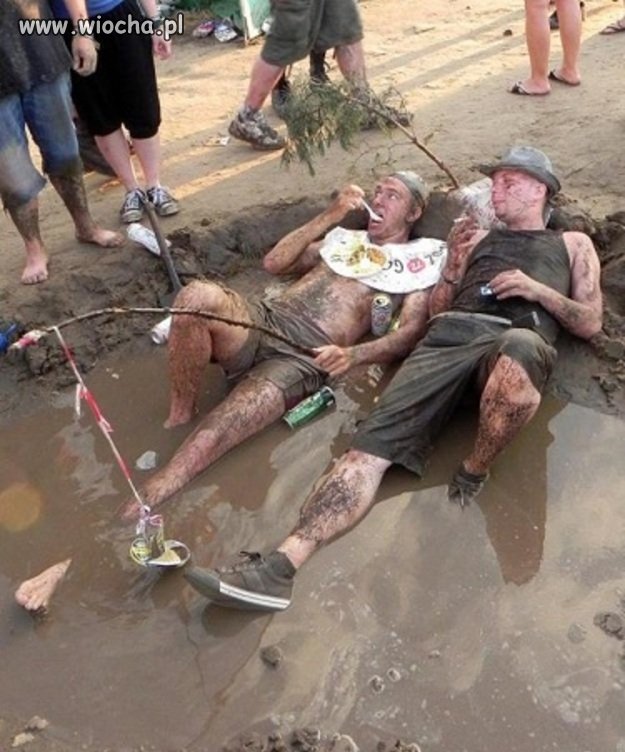 Ta część plaży już zajęta