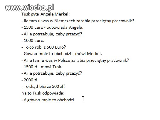 Niestety, ale taka prawda..