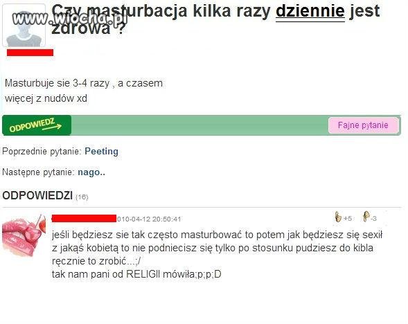 Pani od religii mówiła...