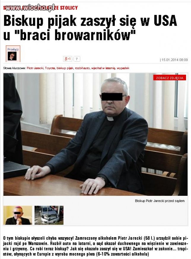 Jak leczy się biskup alkoholik...