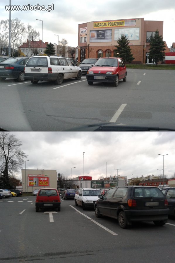 Parkowanie pod Kauflandem w Jarocinie