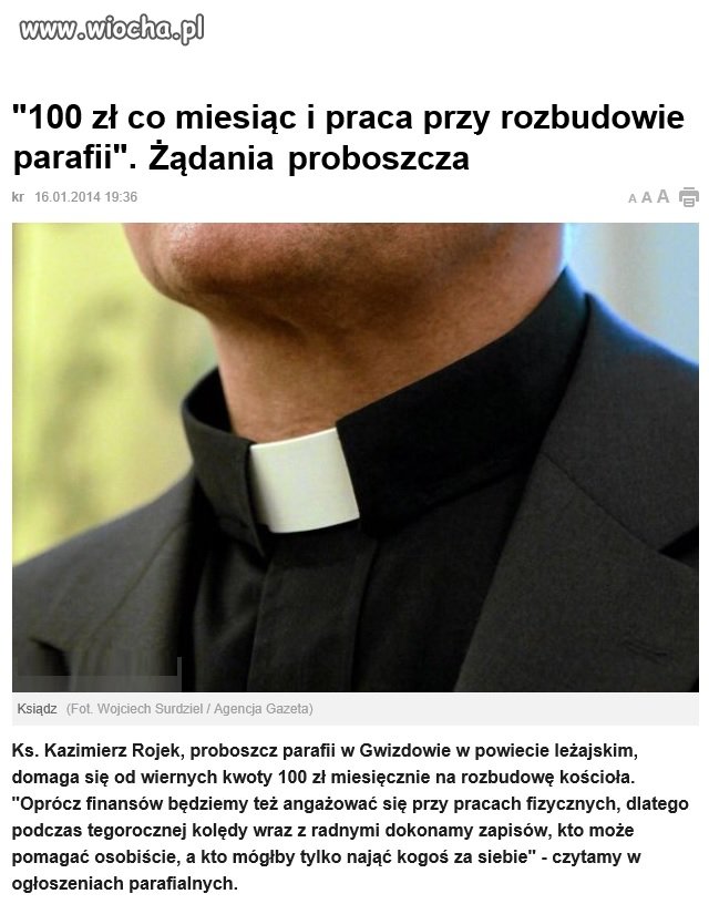 100zł + robota...a jak nie to sobie najmij kogoś 