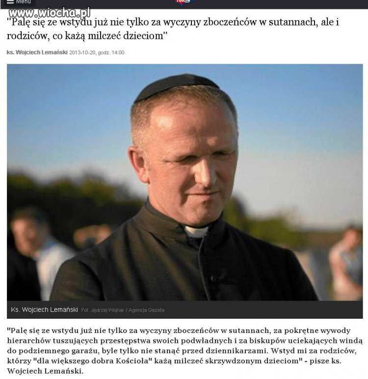 I dlatego kościół się go pozbył ... 