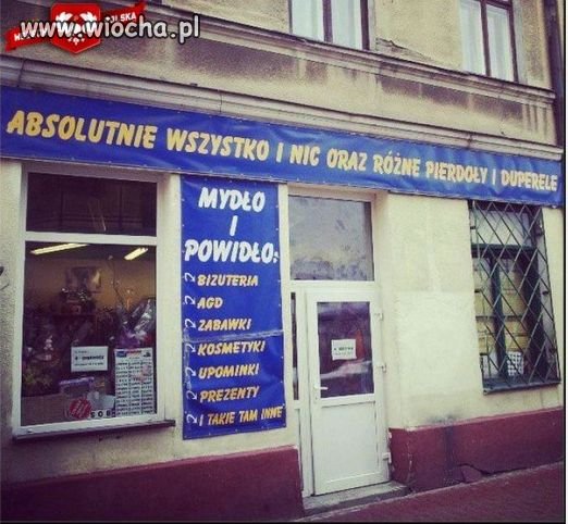 Super sklep z pierdołami i duperelami