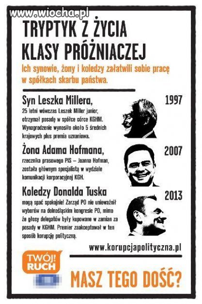 Palikotowi nie pozwolili tego powiesić w Warszawie