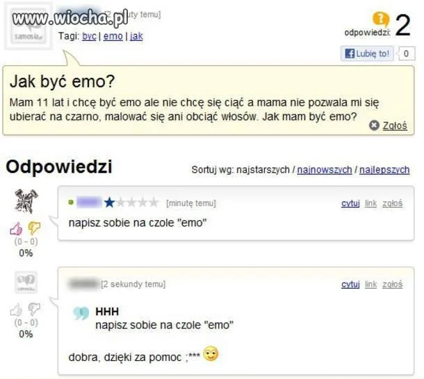 Jak mam być emo???