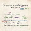 Postanowienia i marzenia.