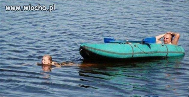 Na wczasach z żoną 