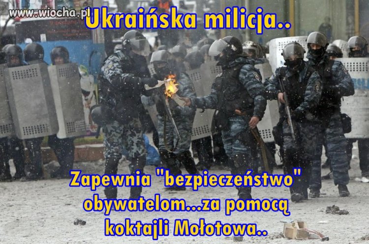 Ukraińscy milicjanci...