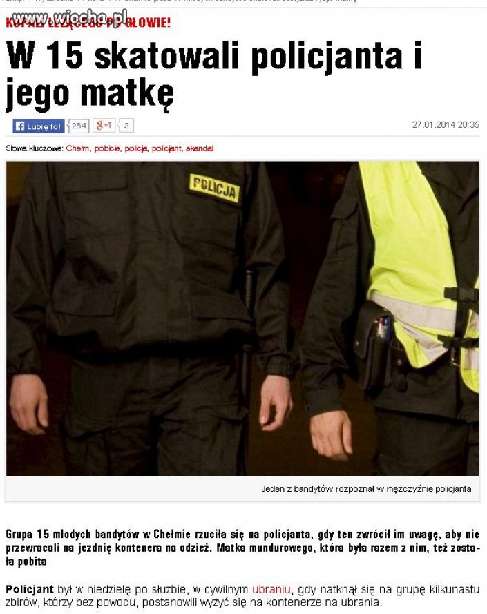 Piętnastu na jednego ...