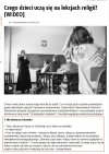 Czego dzieci uczą się na lekcjach religii...
