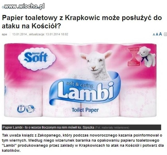 I znów atak na kościół 
