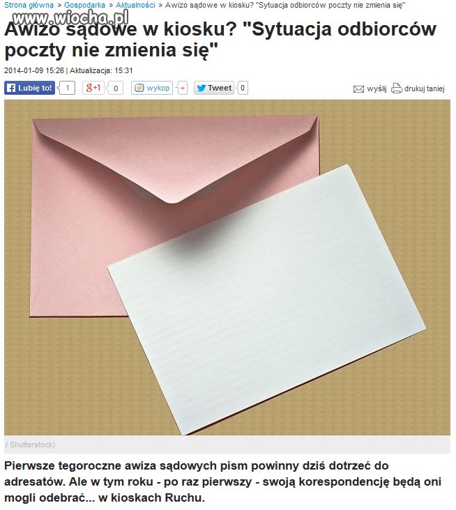 Sądowe awizo już do odebrania