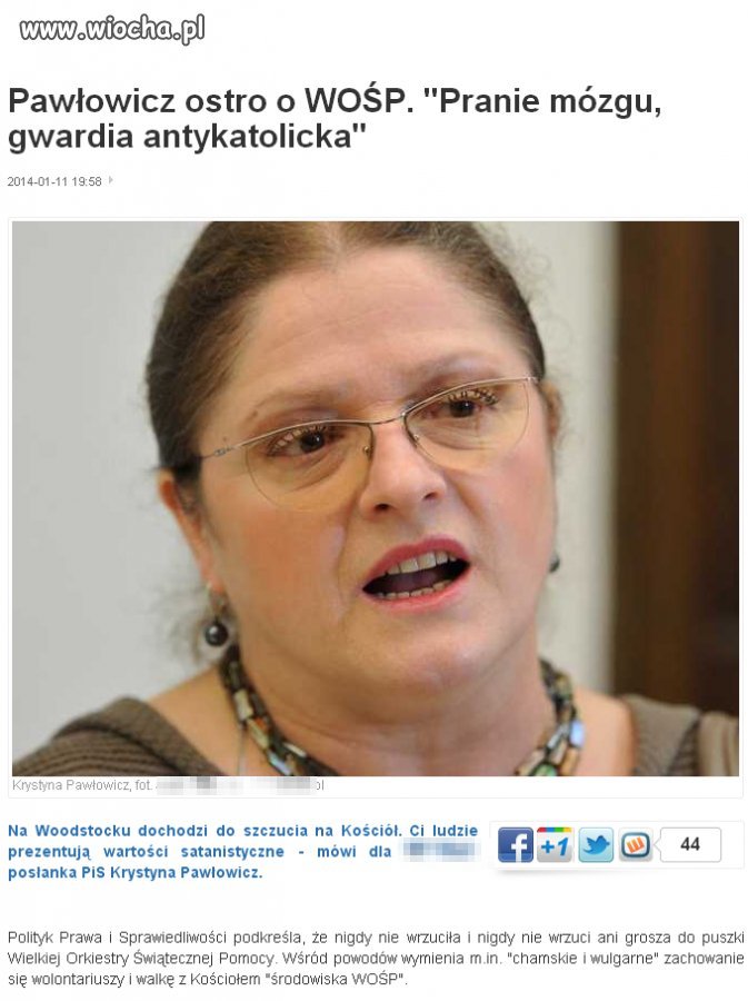 Wyprany mózg poseł Pawłowicz