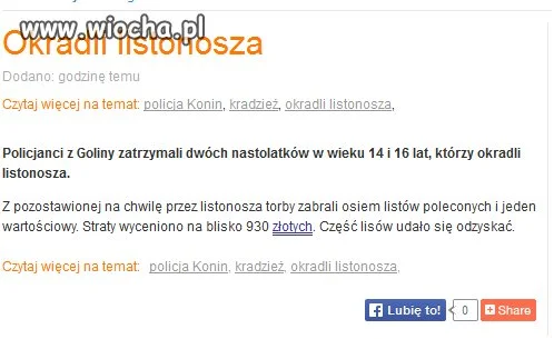 Okradli listonosza