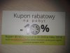Kupon rabatowy do "wykożystania"