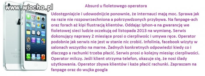 ABSURD U FIOLETOWEGO OPERATORA