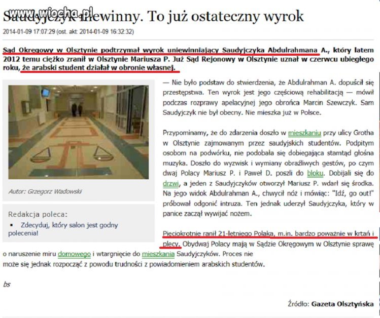 Gdyby to był Polak-poszedłby za to siedzieć...