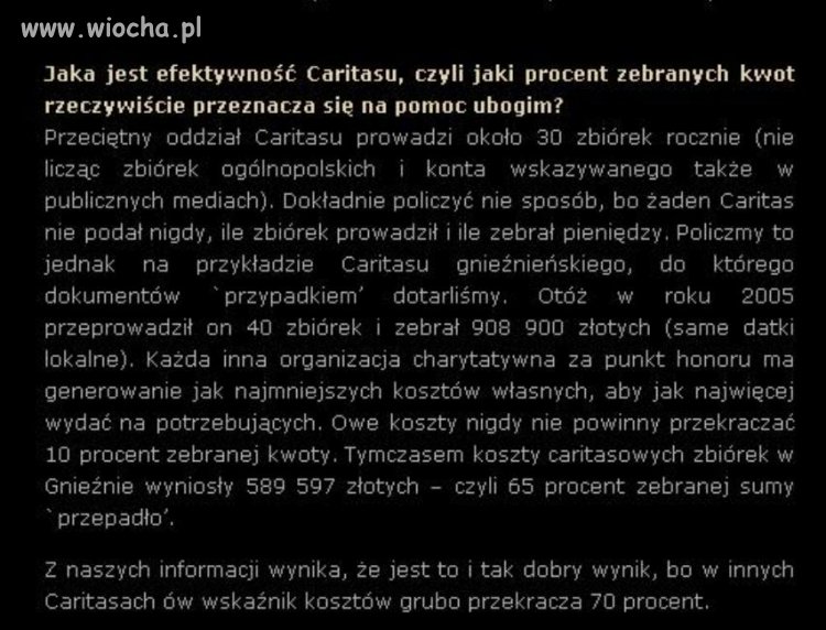 Efektywność Caritasu