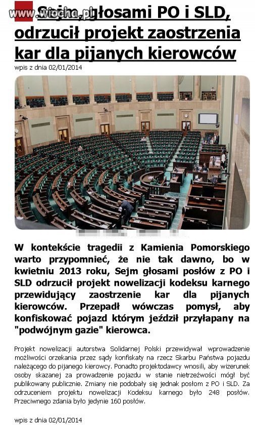 Temat zastępczy: pijani kierowcy