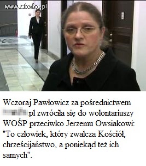 Poseł Pawłowicz z PiS: Owsiak zwalcza Kościół