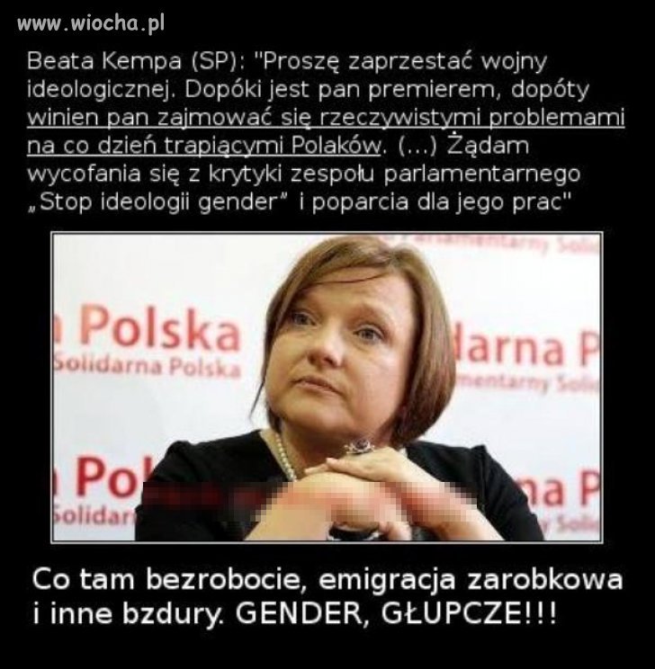 Bo Gender to najważniejszy problem...