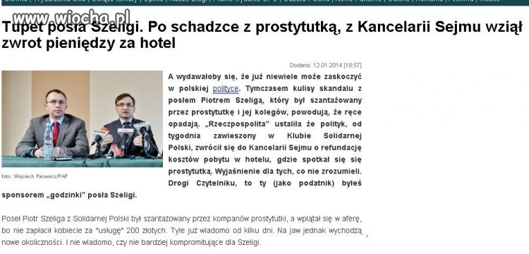 Tośmy posła wybrali...