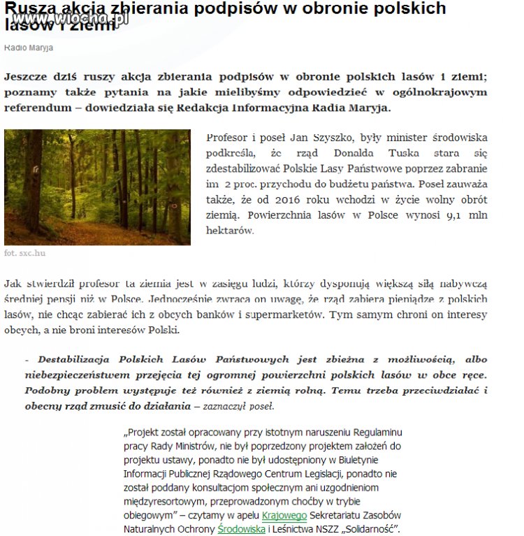 Lasy Państwowe zawalczmy o nie!