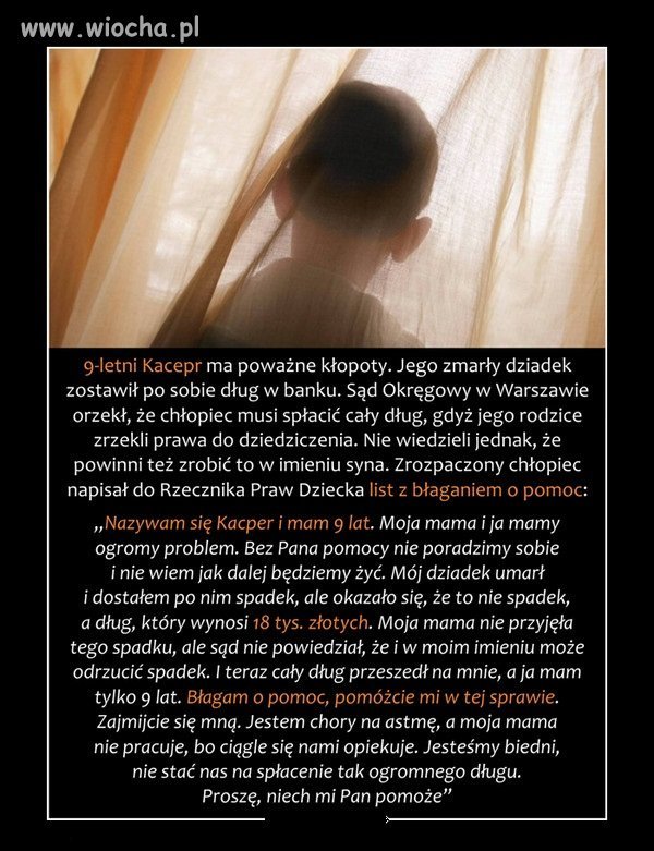Komornik dręczy 9 letniego chłopca
